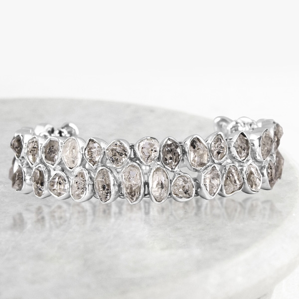 Herkimer Diamond Rough Bracelet