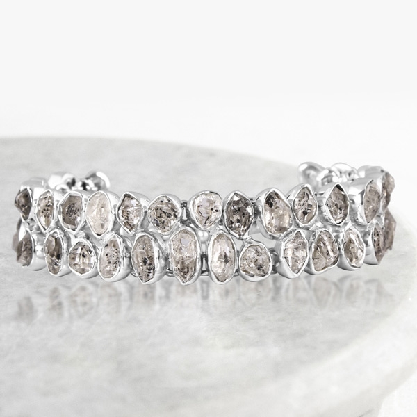 Herkimer Diamond Rough Bracelet