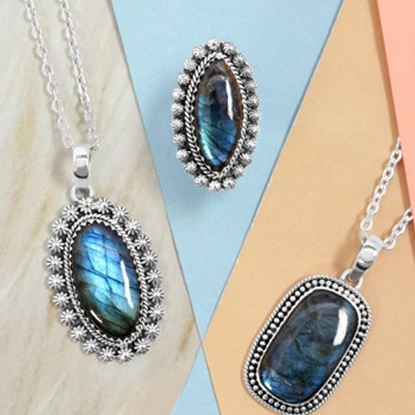 Labradorite pendants