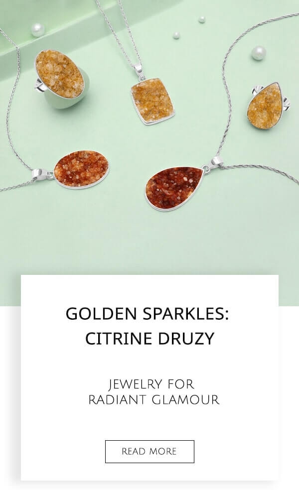 Citrine Druzy Jewelry