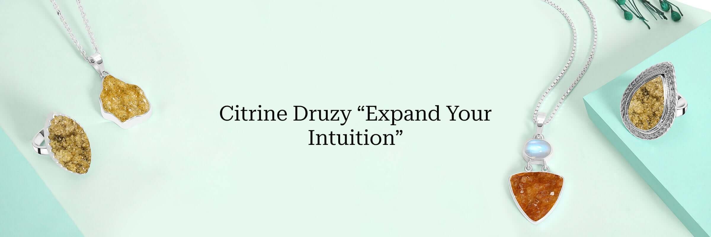 Uses of Citrine Druzy