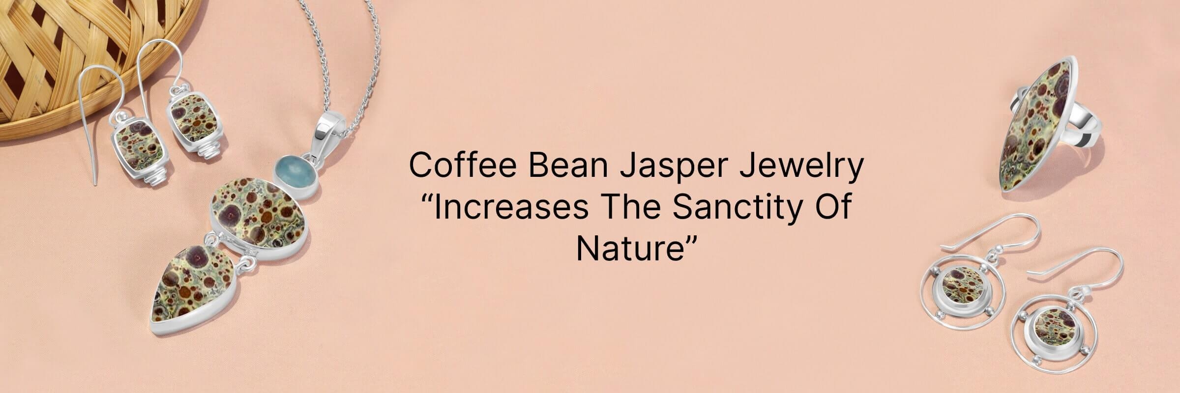 Earthy Richness: Coffee Bean Jasper Jewelry for Natural Elegance Coffee Bean Jasper Jewelry