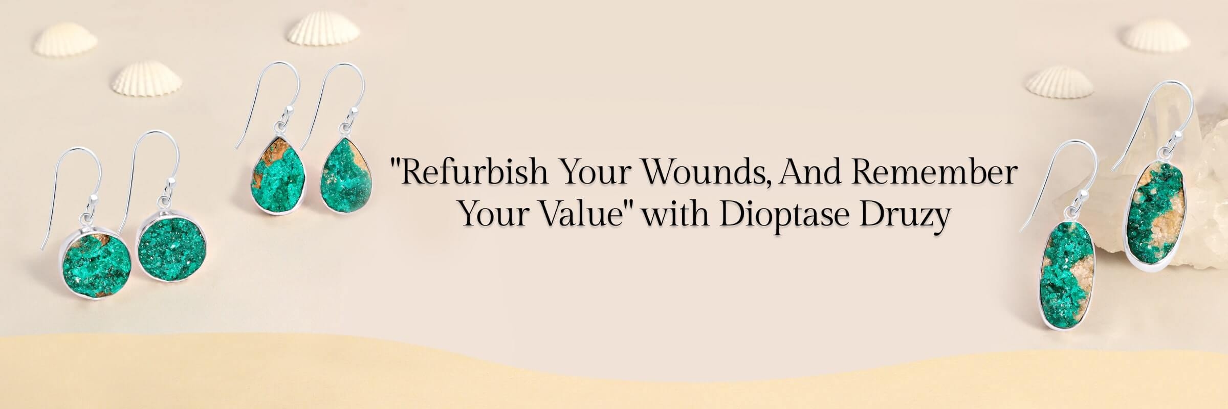 Dioptase Druzy Emotional Healing Properties
