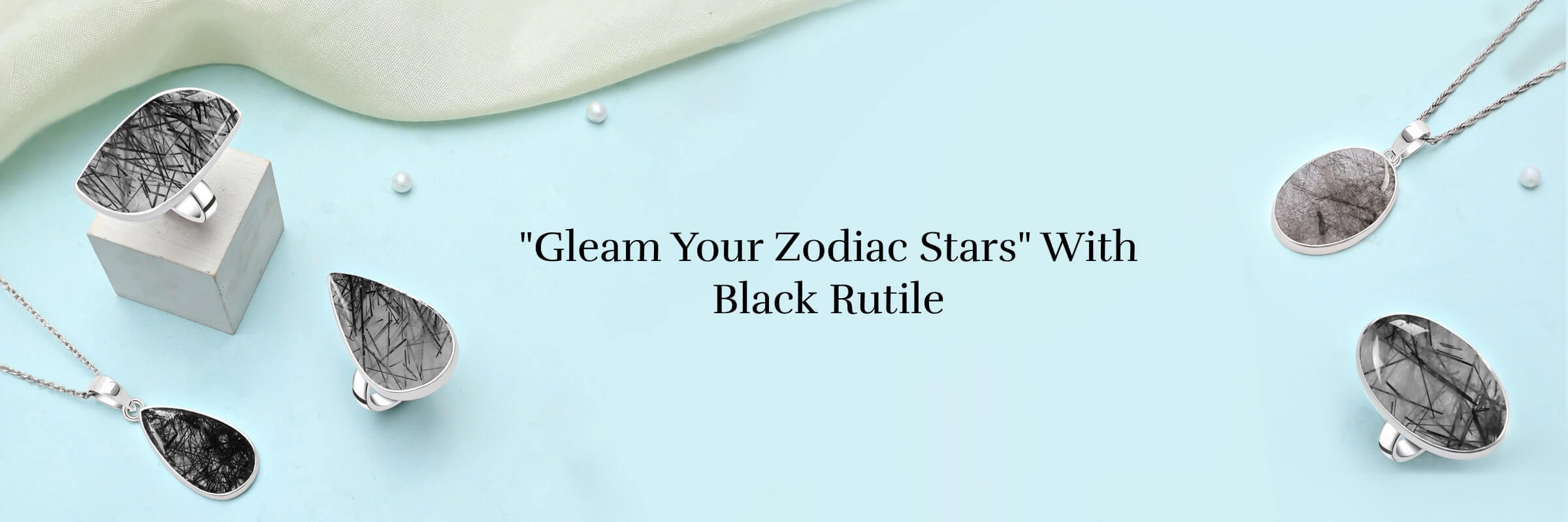 Black Rutile Zodiac Sign