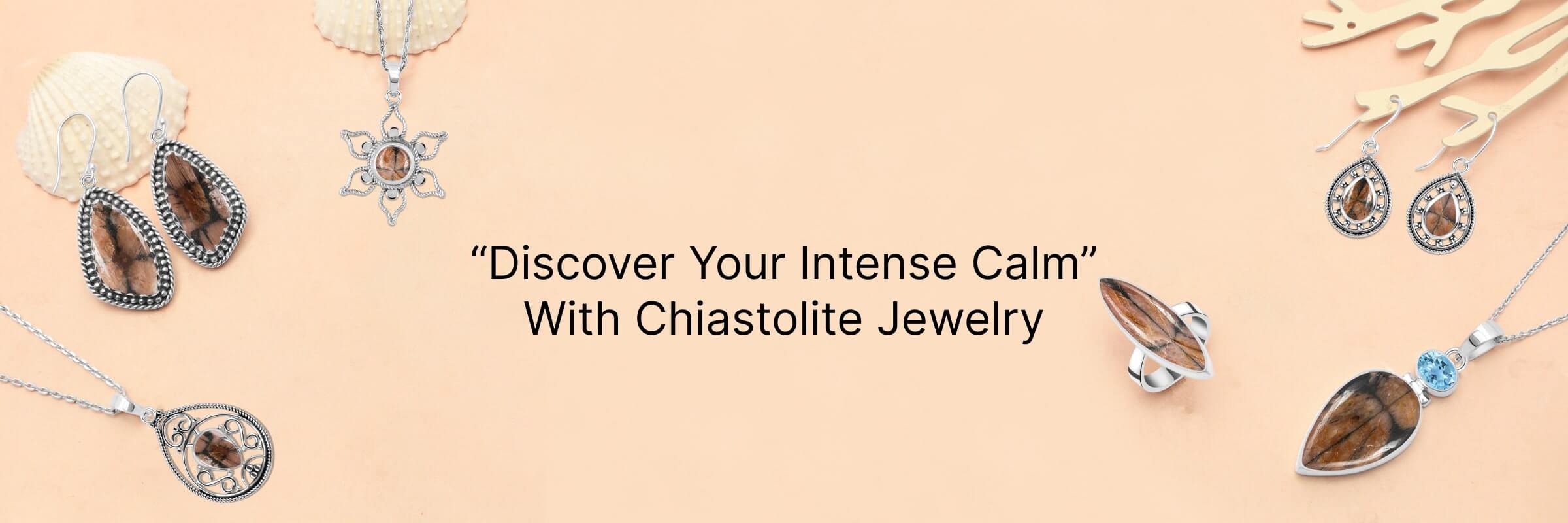 Chiastolite Jewelry