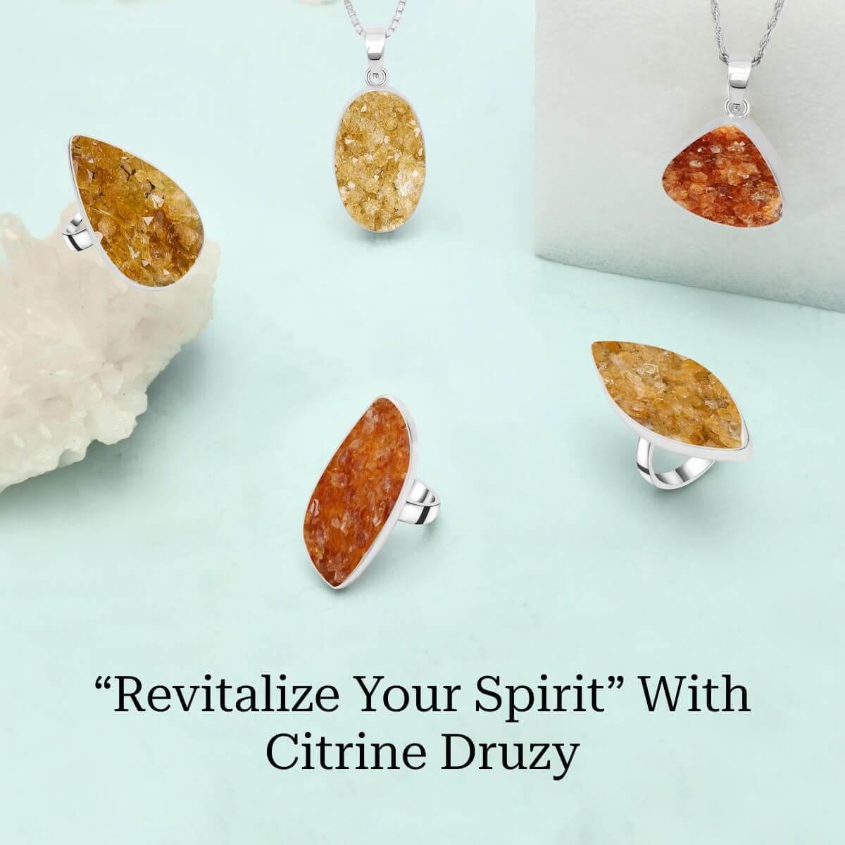 Citrine Druzy Emotional Healing Properties