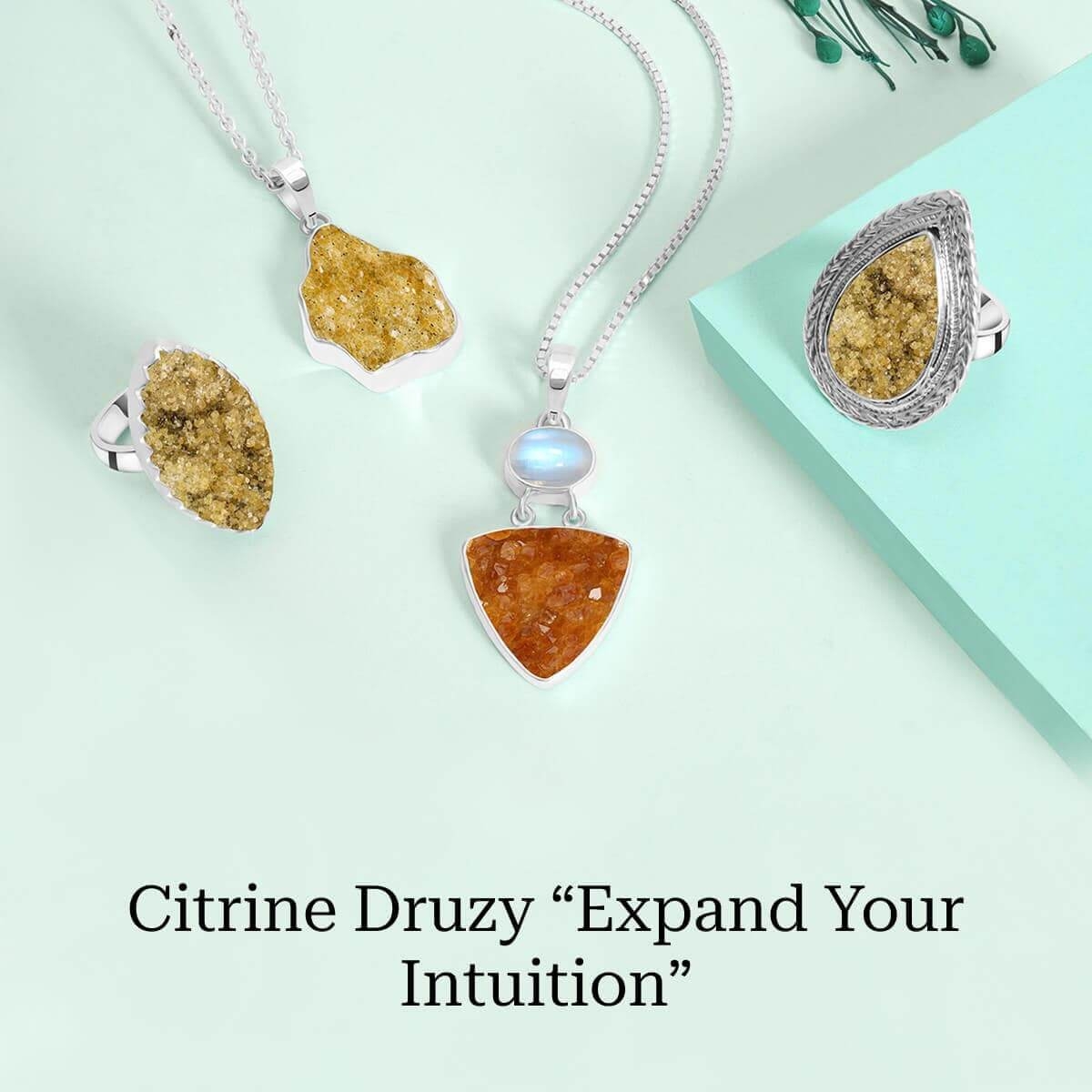 Uses of Citrine Druzy