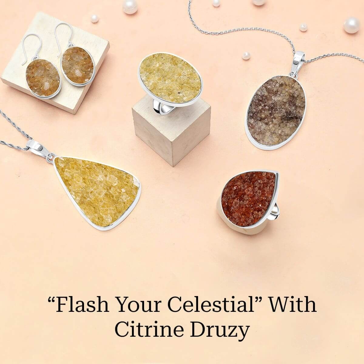 Citrine Druzy Zodiac sign association