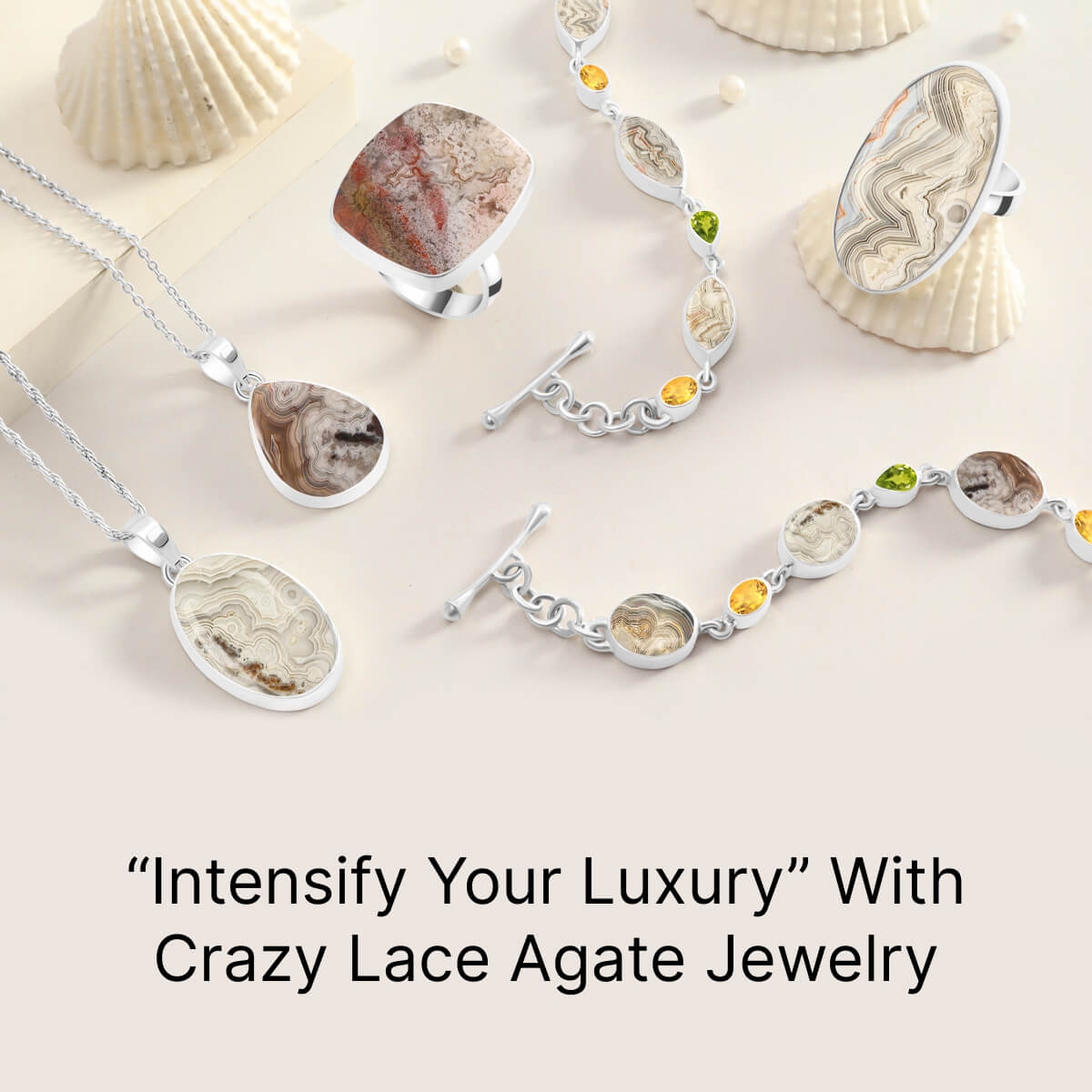 Crazy Lace Agate Jewelry