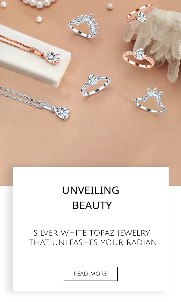 Silver White Topaz Jewelry