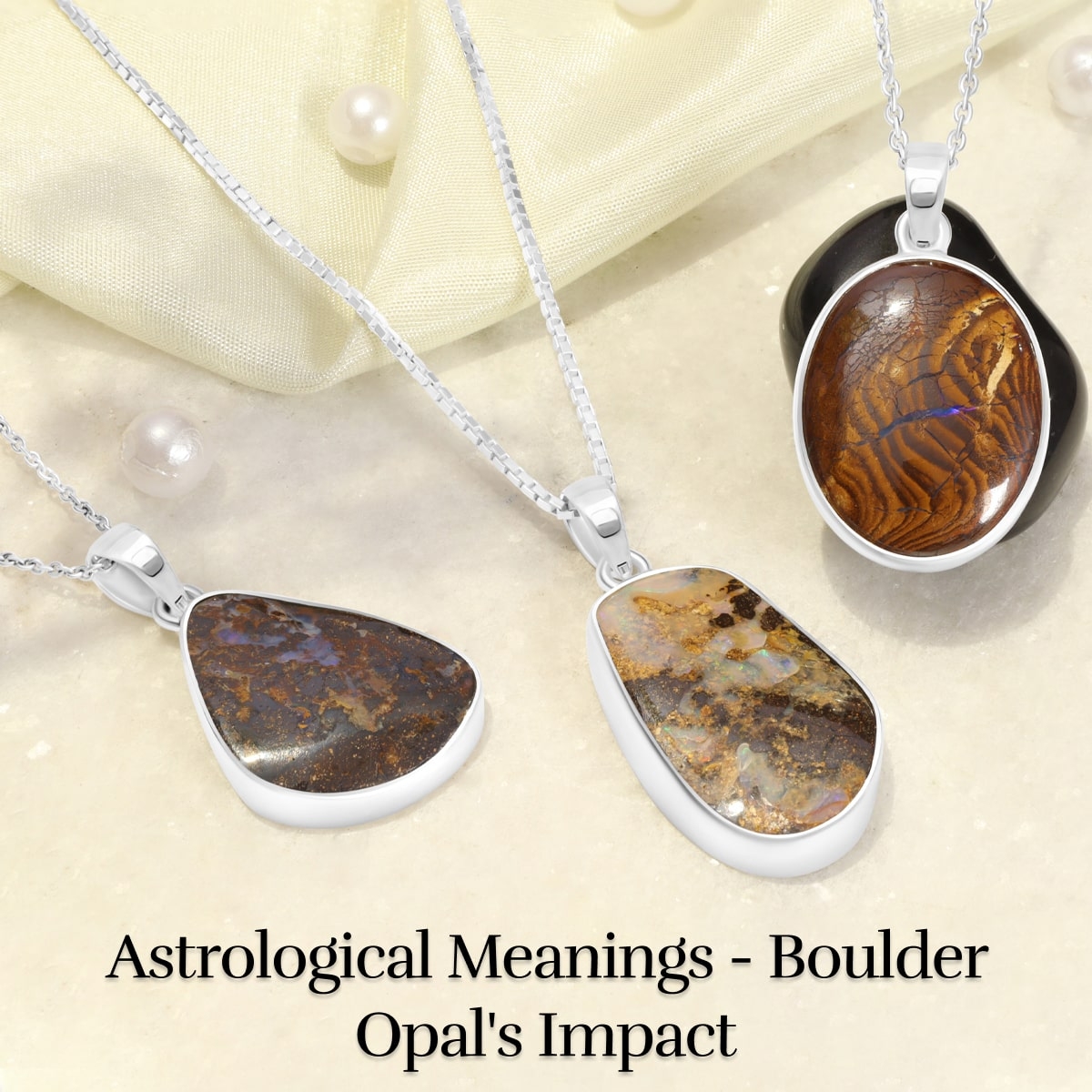 Zodiac Sign Boulder Opal Zodiac Sign