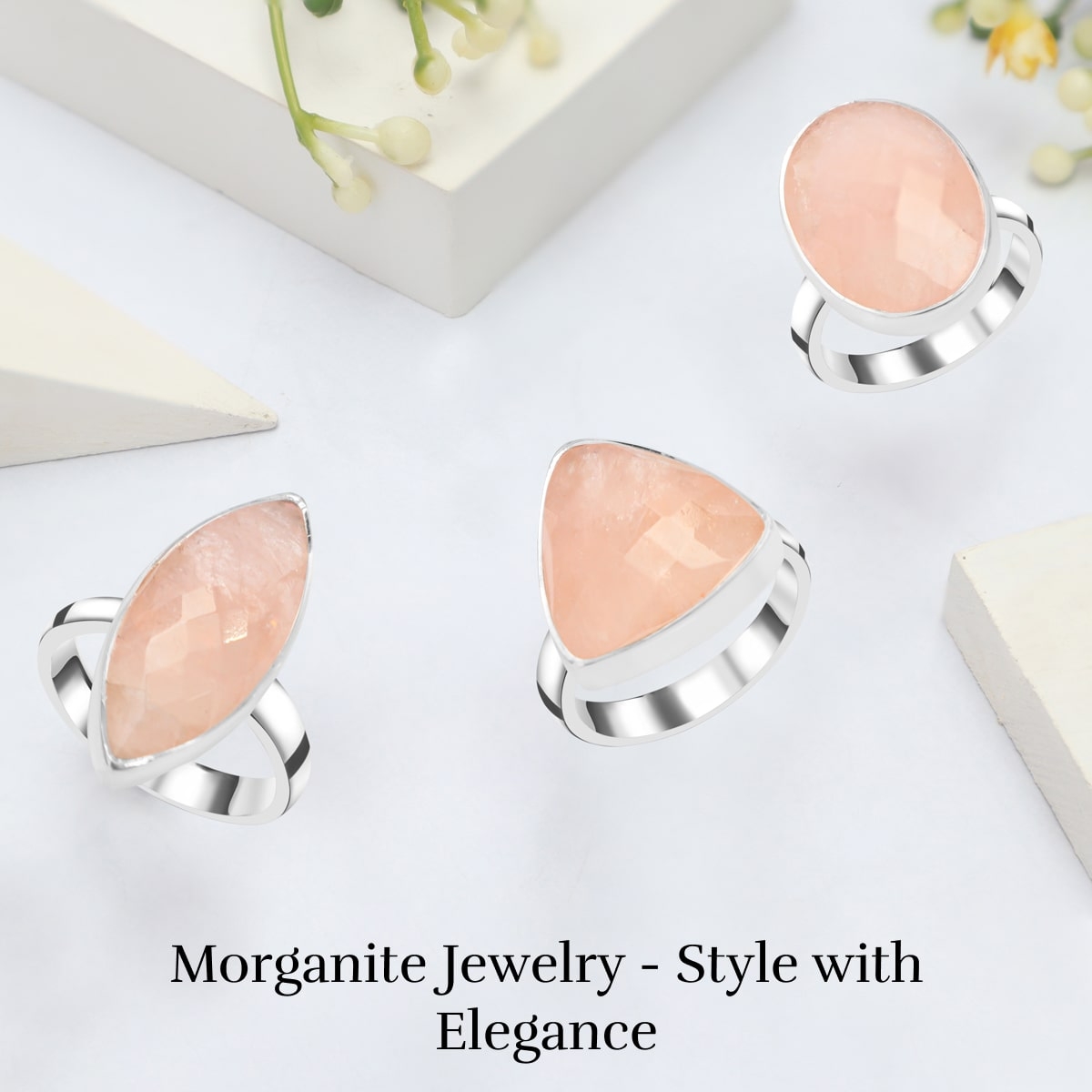 Styling and Modeling Morganite Jewelry Styling and Modeling Morganite Jewelry