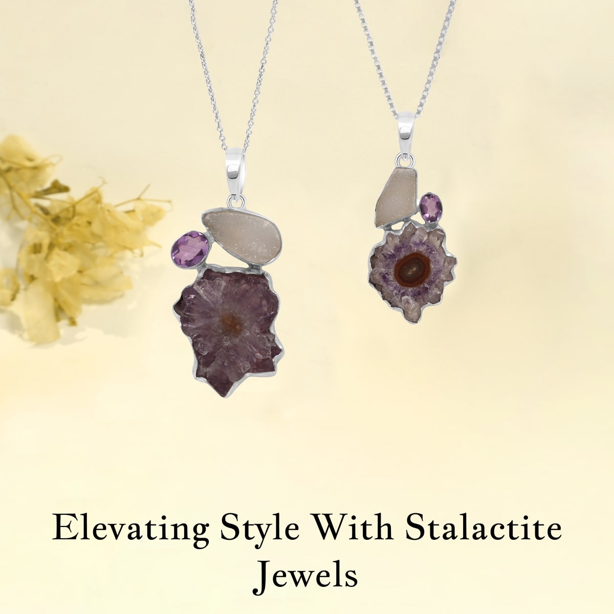 Wearing Stalactite Gemstone Jewelry