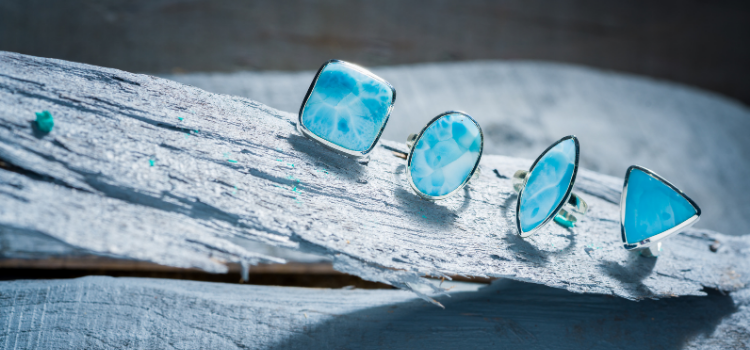 Blue Larimar Ring