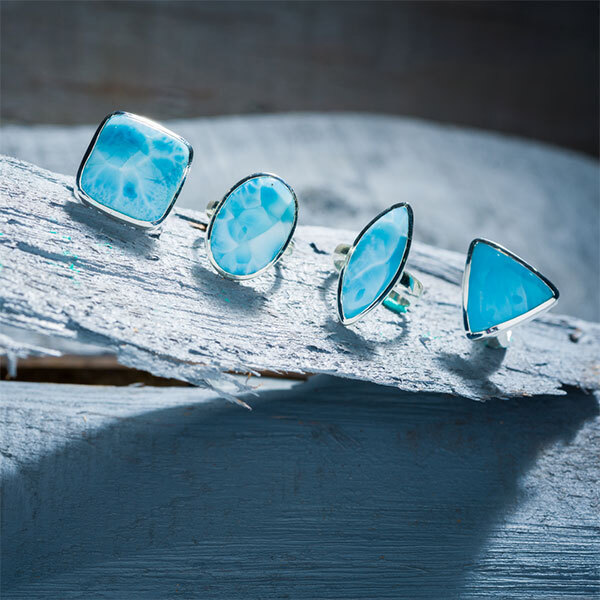 Blue Larimar Ring