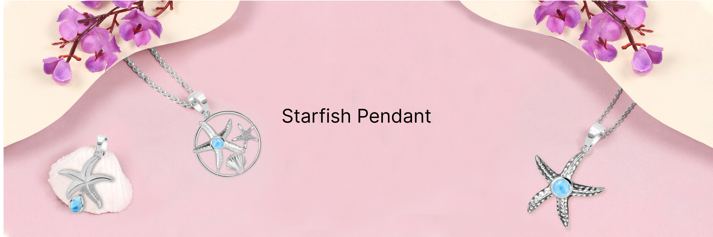 Plain Silver Starfish Pendant Plain Silver Starfish Pendant