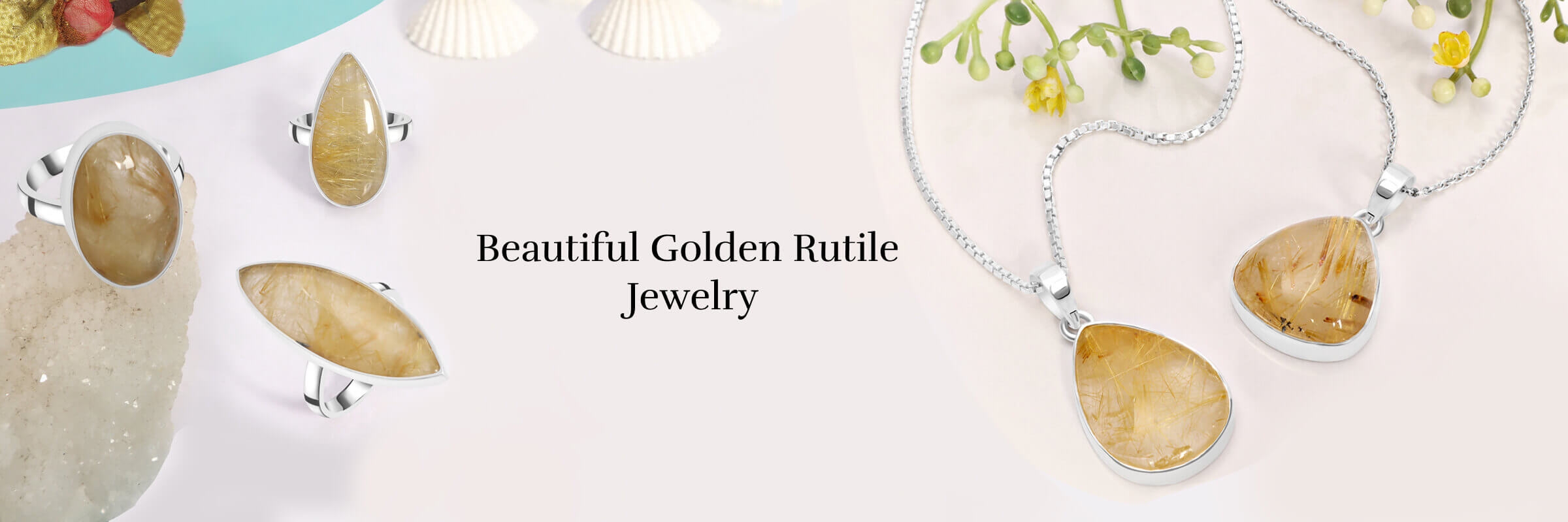Golden Rutile Jewelry