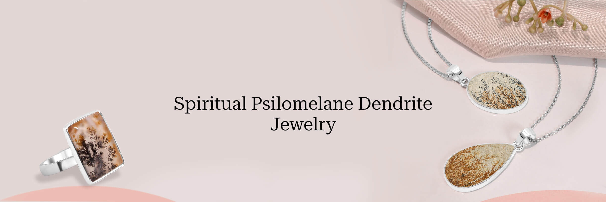 Psilomelane Dendrite Jewelry