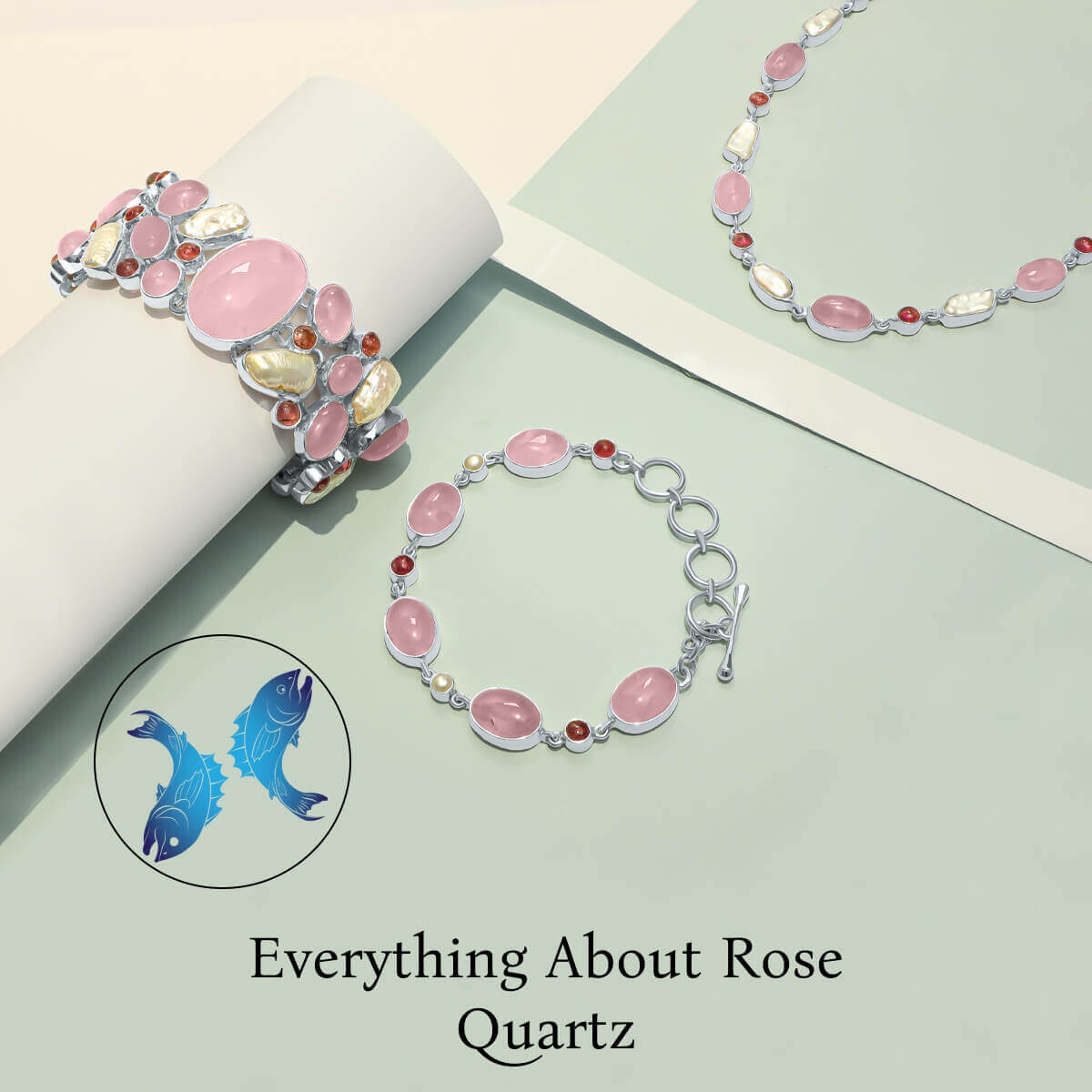 Rose Quartz Crystal Bracelet  SUTRA WEAR  Sutra Wear