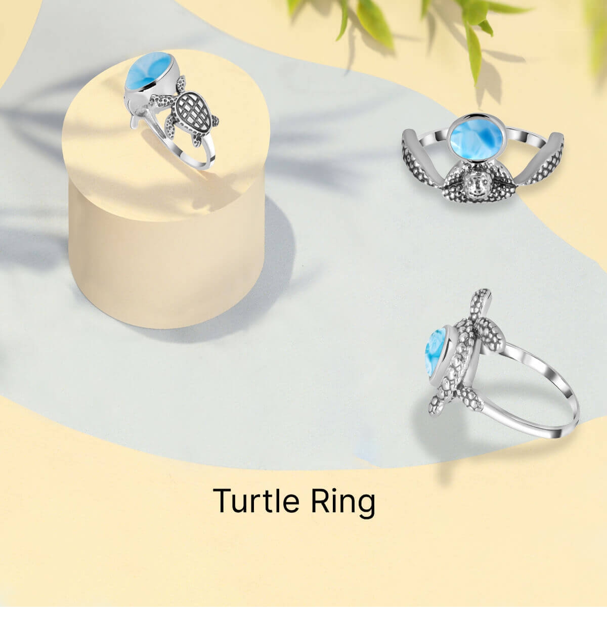 Plain Silver Turtle Ring