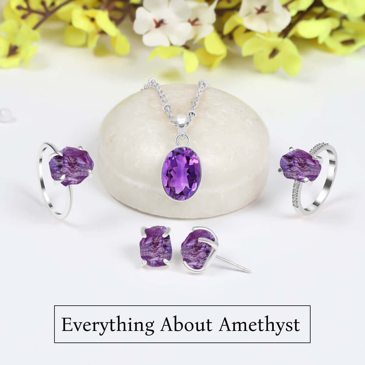 Amethyst Jewelry - Temu