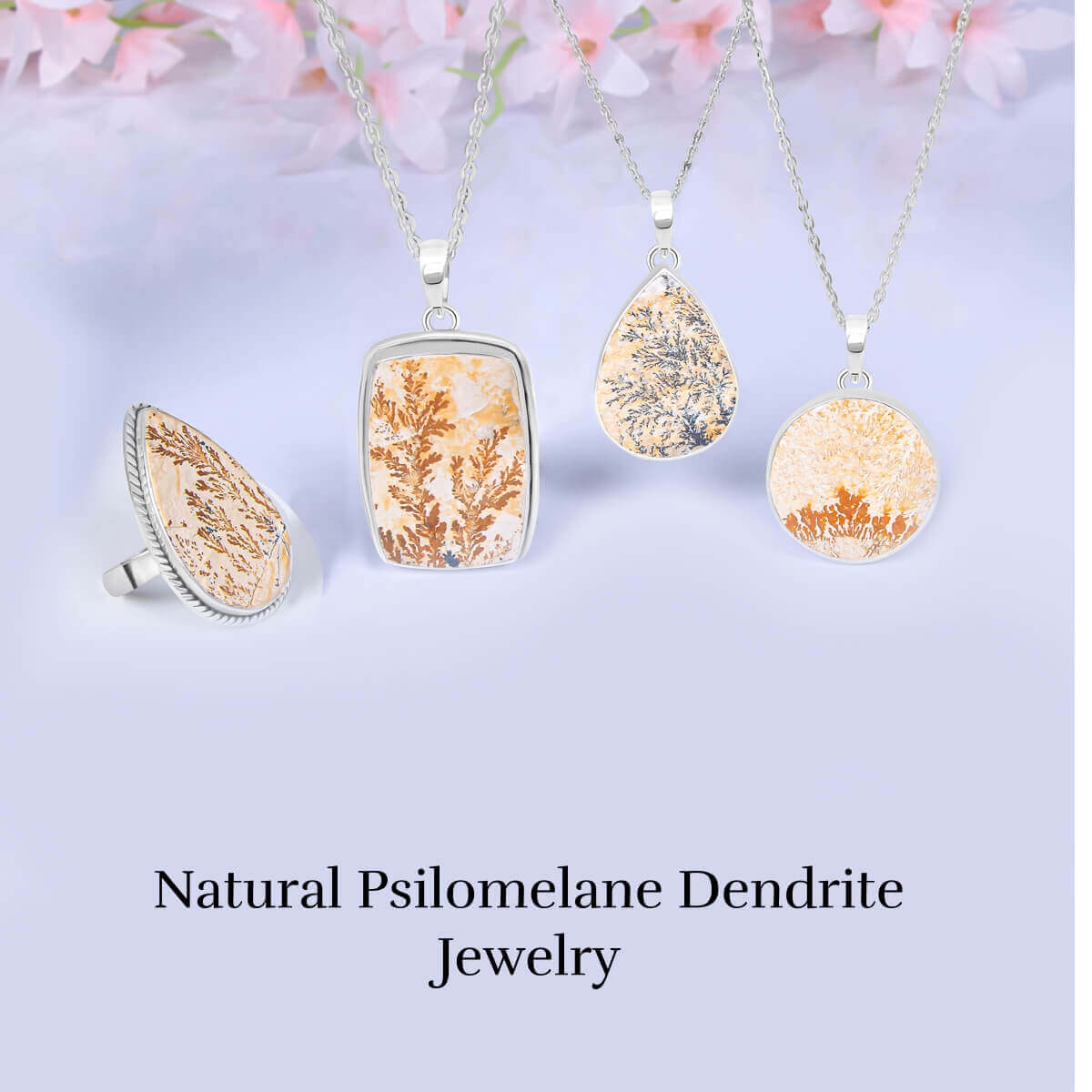 Psilomelane Dendrite Jewelry