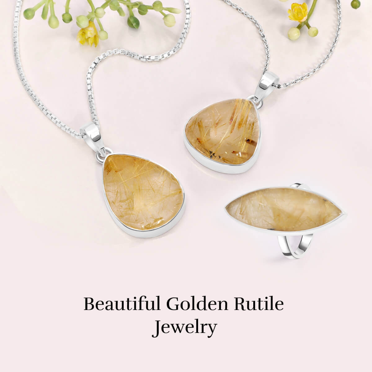 Golden Rutile Jewelry