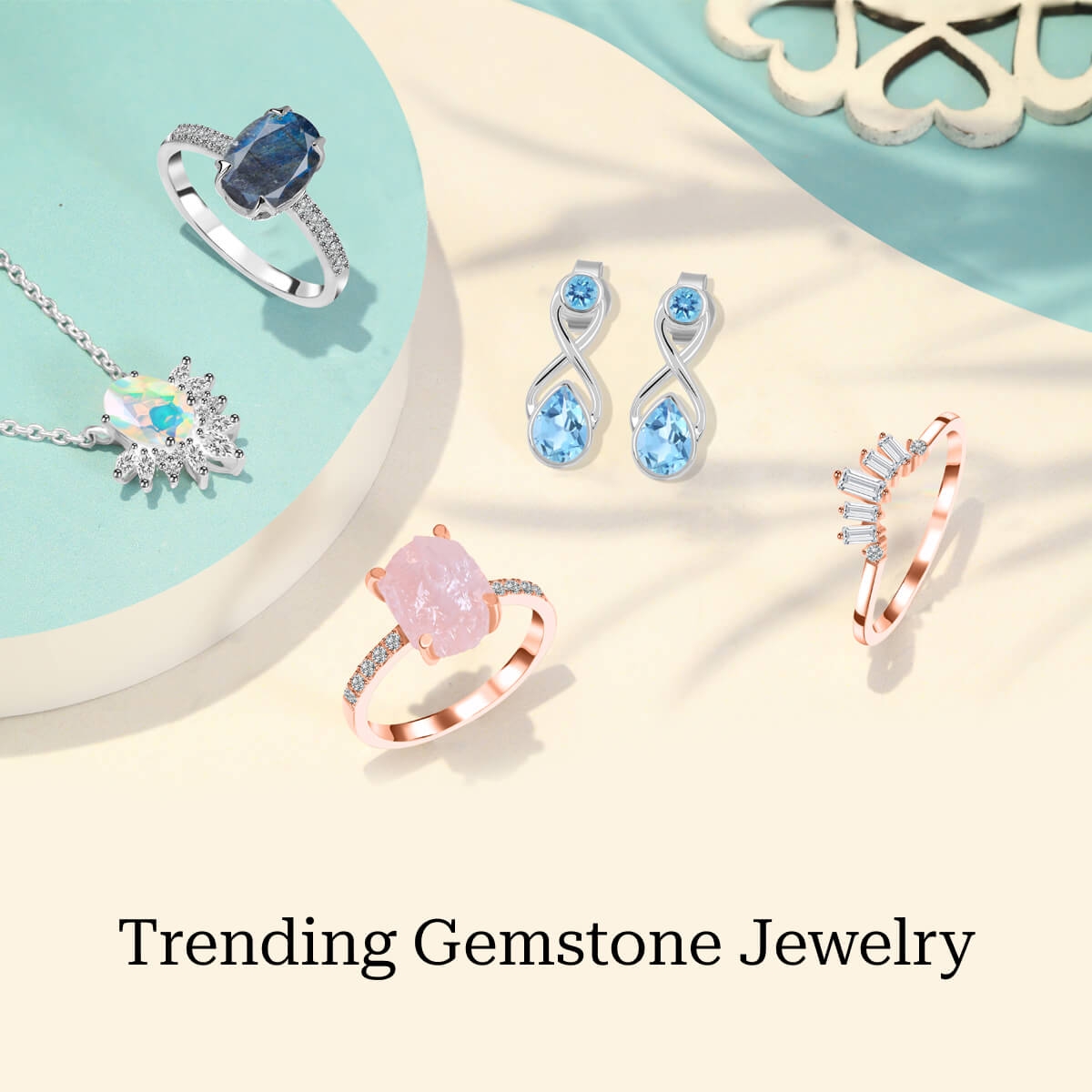 The trending silver gemstone jewelry