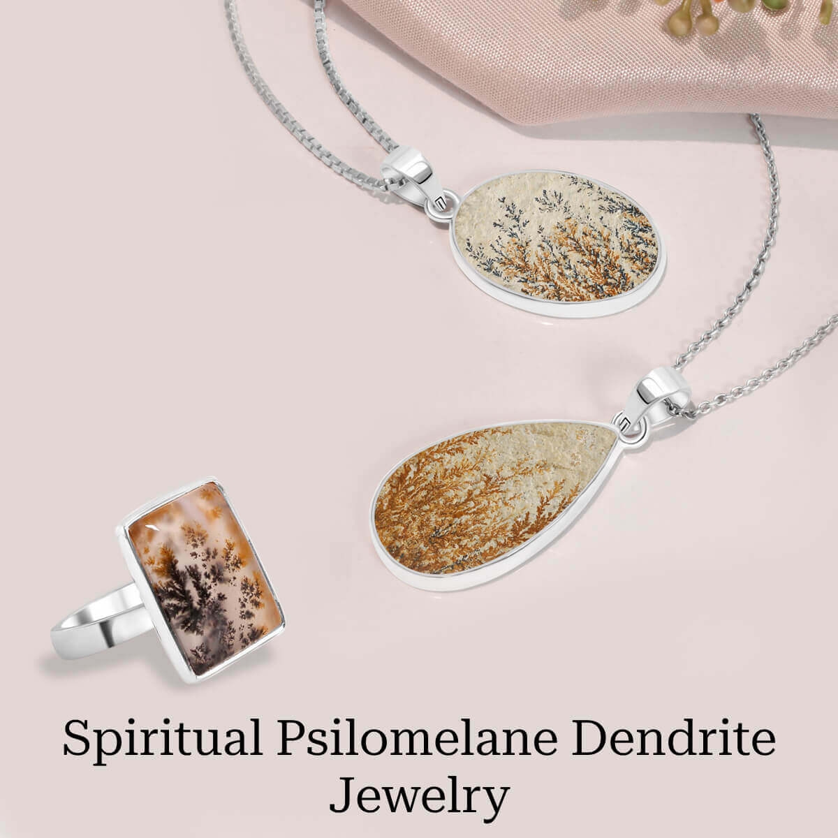 Psilomelane Dendrite Jewelry