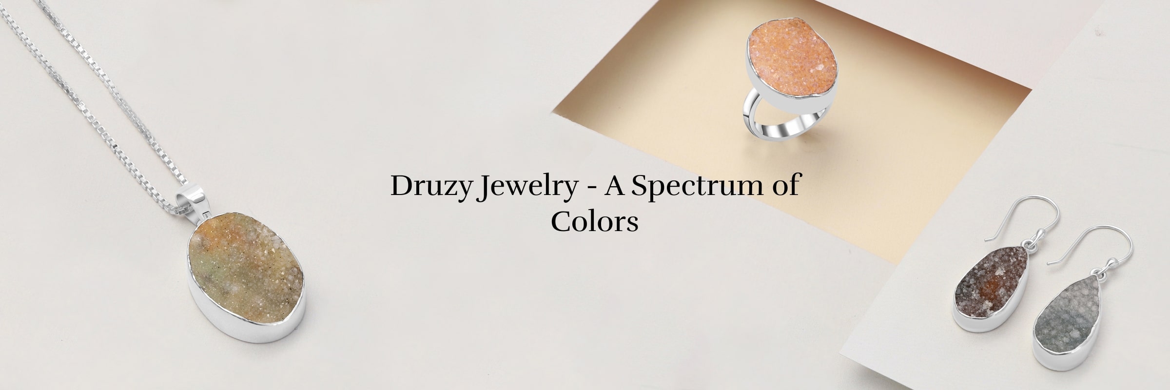 What is the Colour of Druzy Jewelry