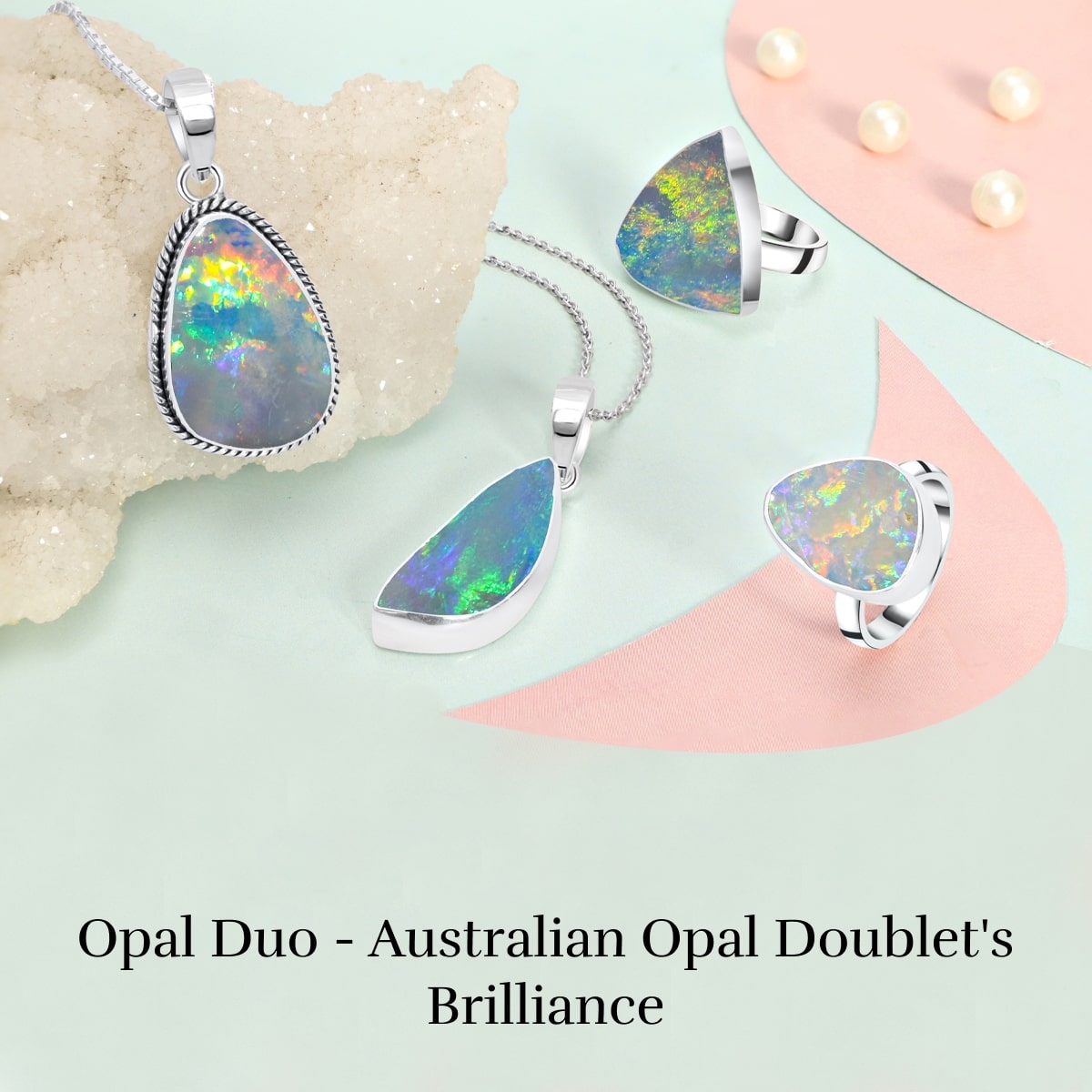 Opal's Twin Delight: Australian Opal Doublet's Dazzling Duo Australian Opal Doublet