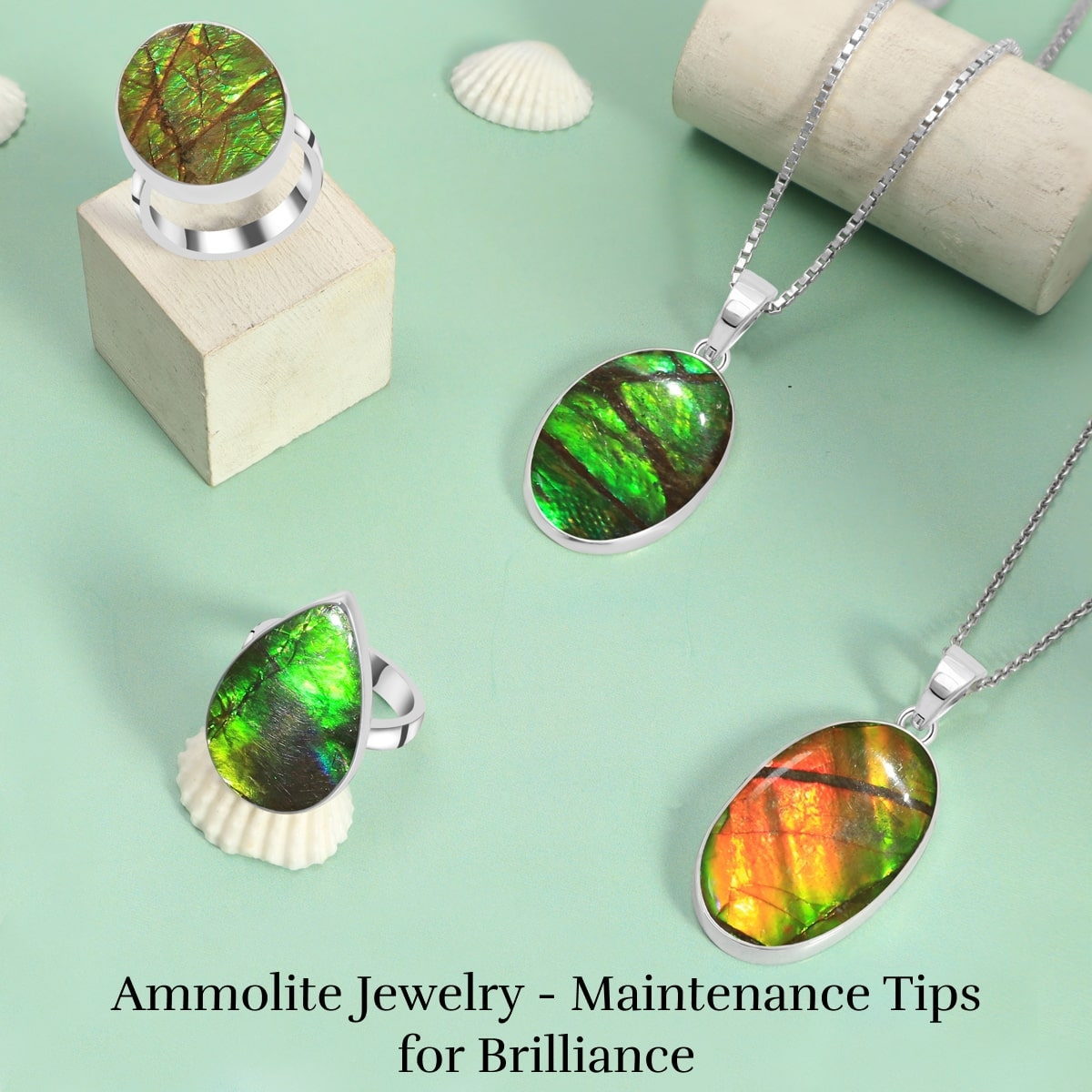 Care and Maintenance of Ammolite Jewelry Care and Maintenance of Ammolite Jewelry
