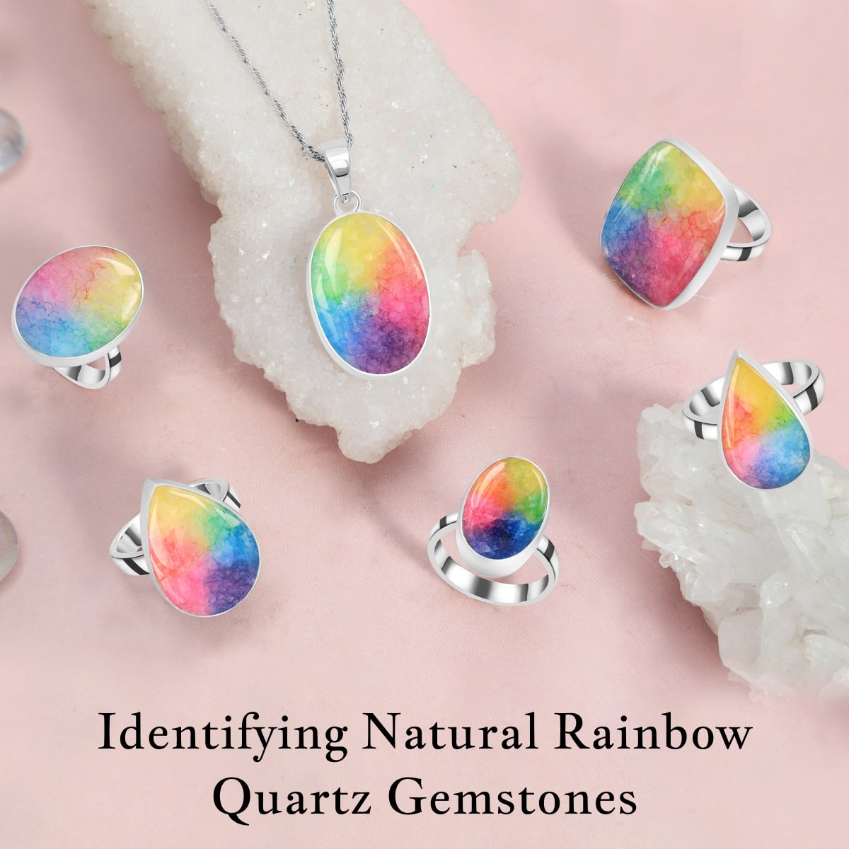 Rainbow crystal jewelry deals