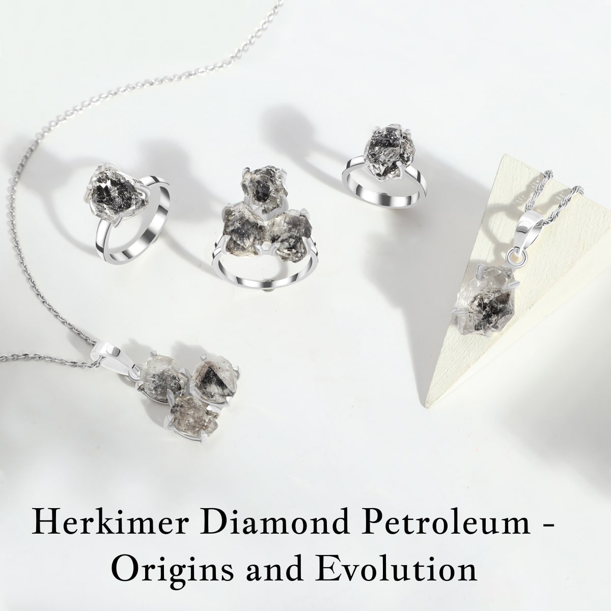 History of Herkimer Diamond Petroleum Gemstone