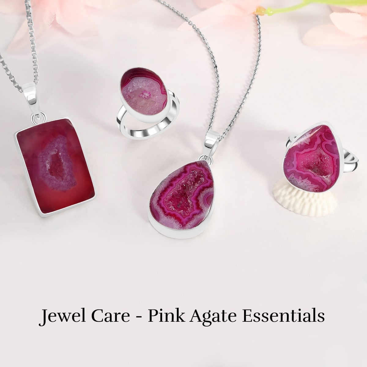 How to Care for Your Pink Agate Jewelry?