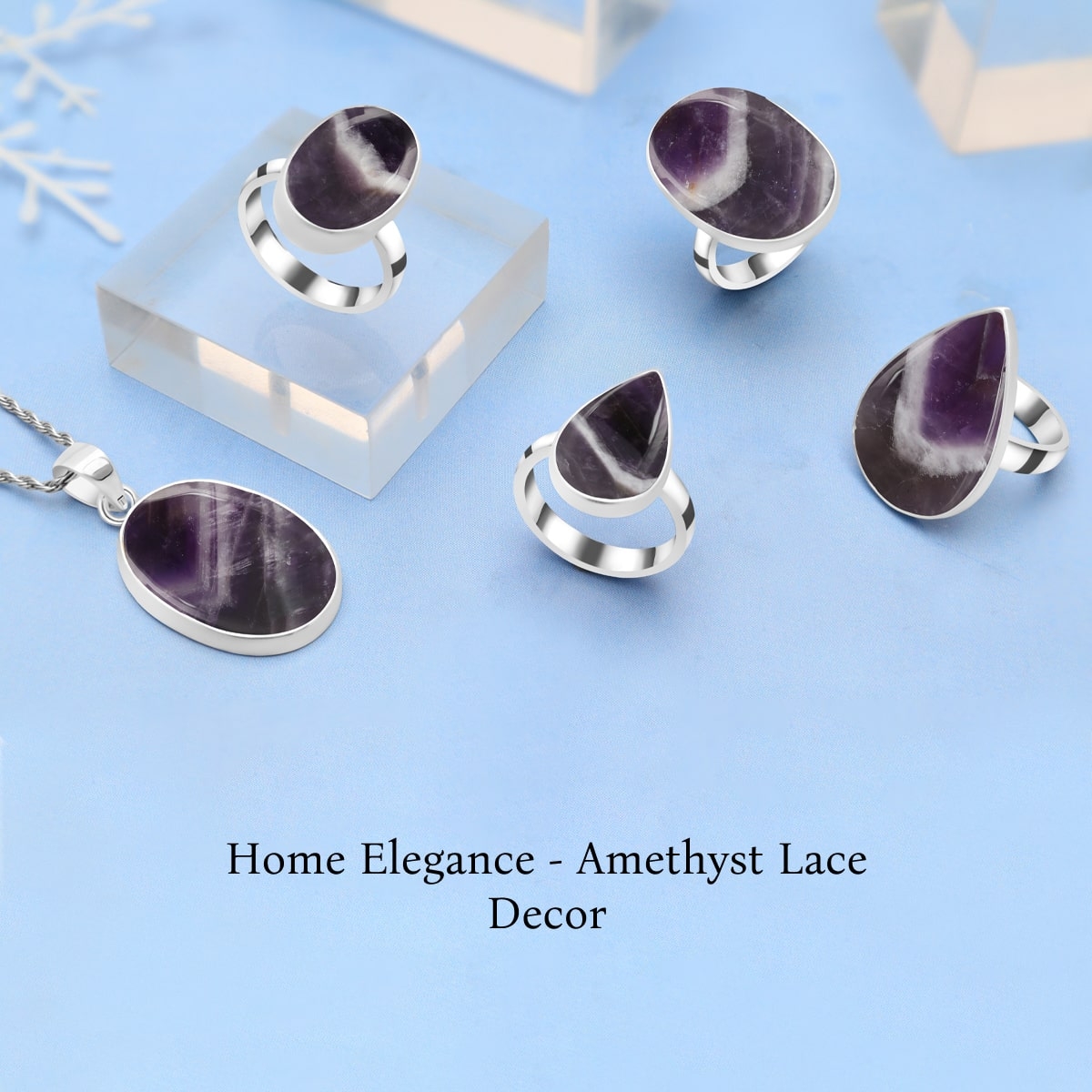 Amethyst Lace Agate in Home Decor