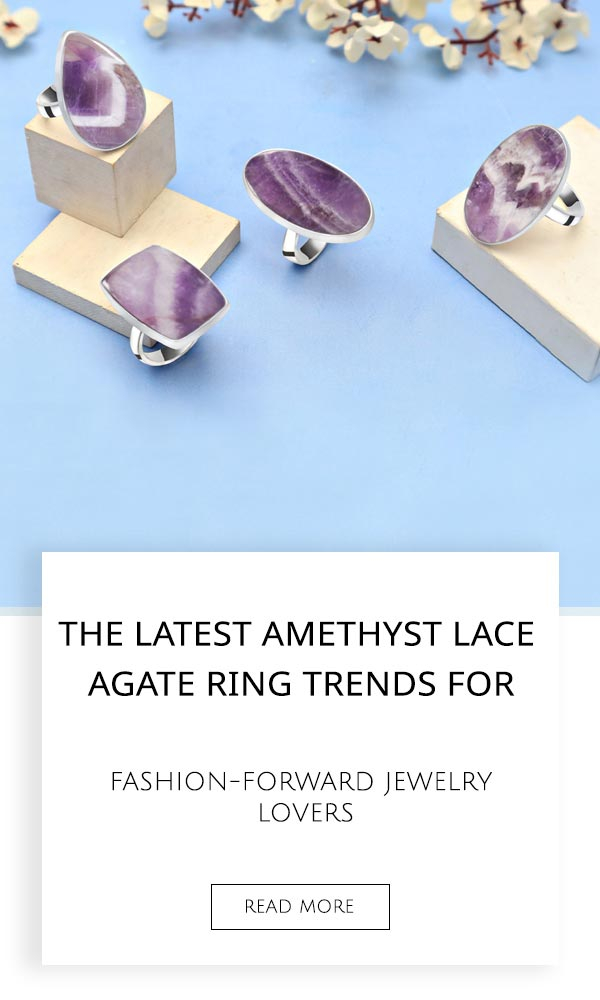 Amethyst Lace Agate Ring