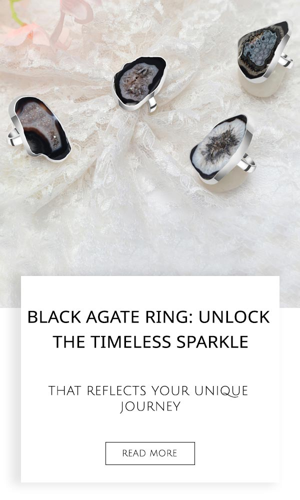 Black Agate Ring