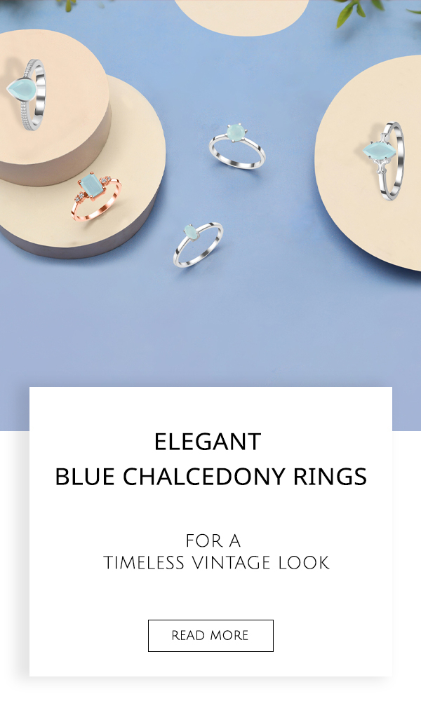 Blue Chalcedony Rings