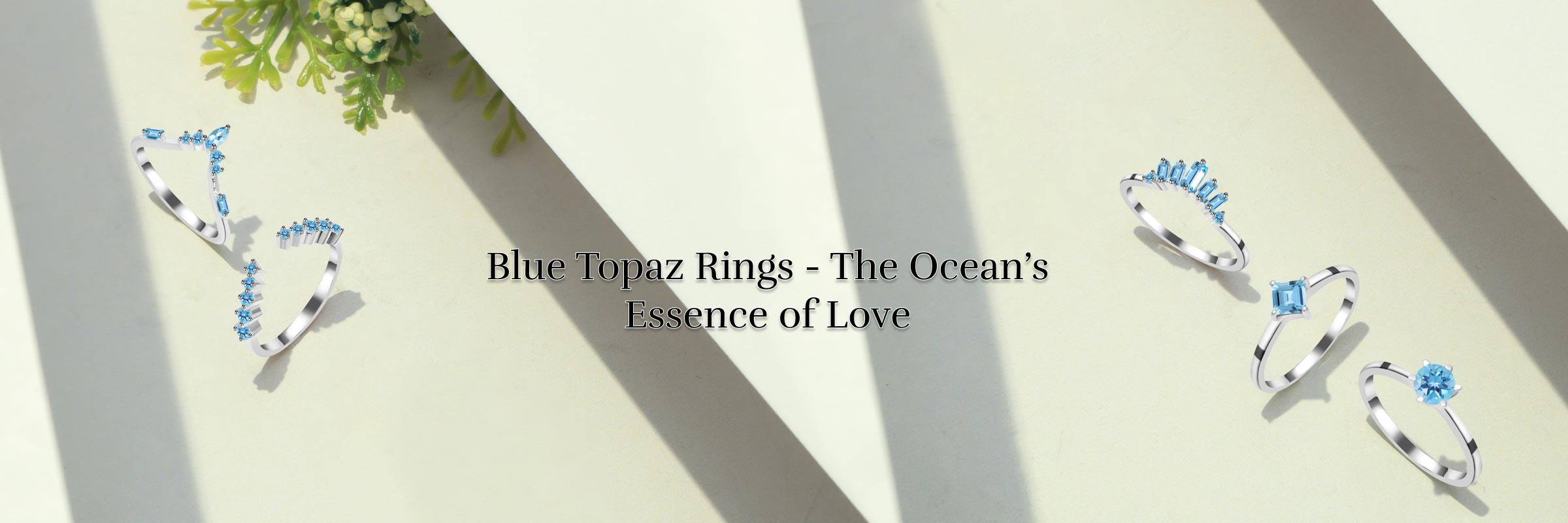Blue Topaz Rings - For Love As Deep As The Oceans Blue Topaz Rings