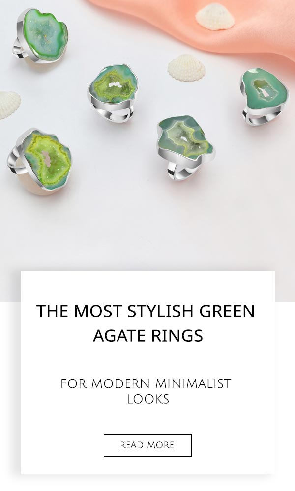 Green Agate Rings