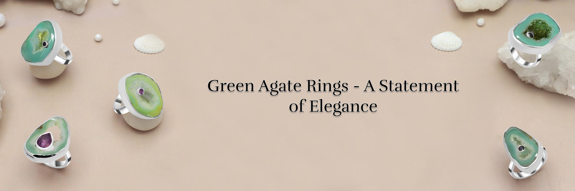 Styling Green Agate Rings - A Pinch of Salt To Your Personality Styling Green Agate Rings