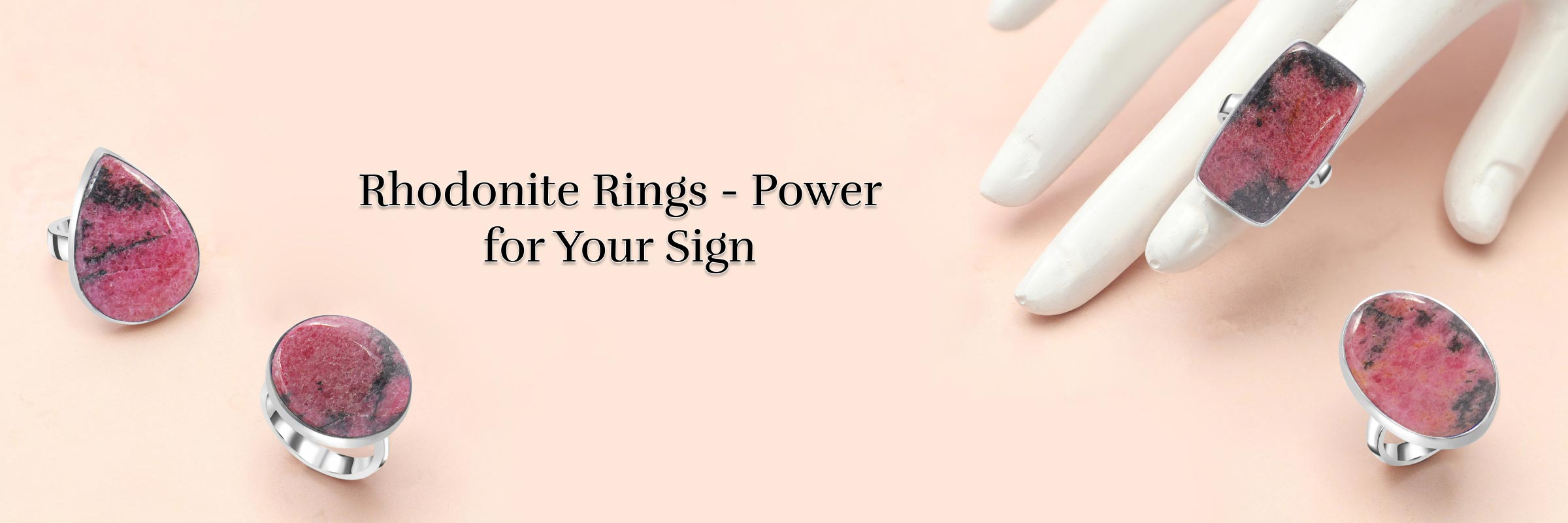Power of Rhodonite Rings For Particular Zodiac Signs Rhodonite Rings