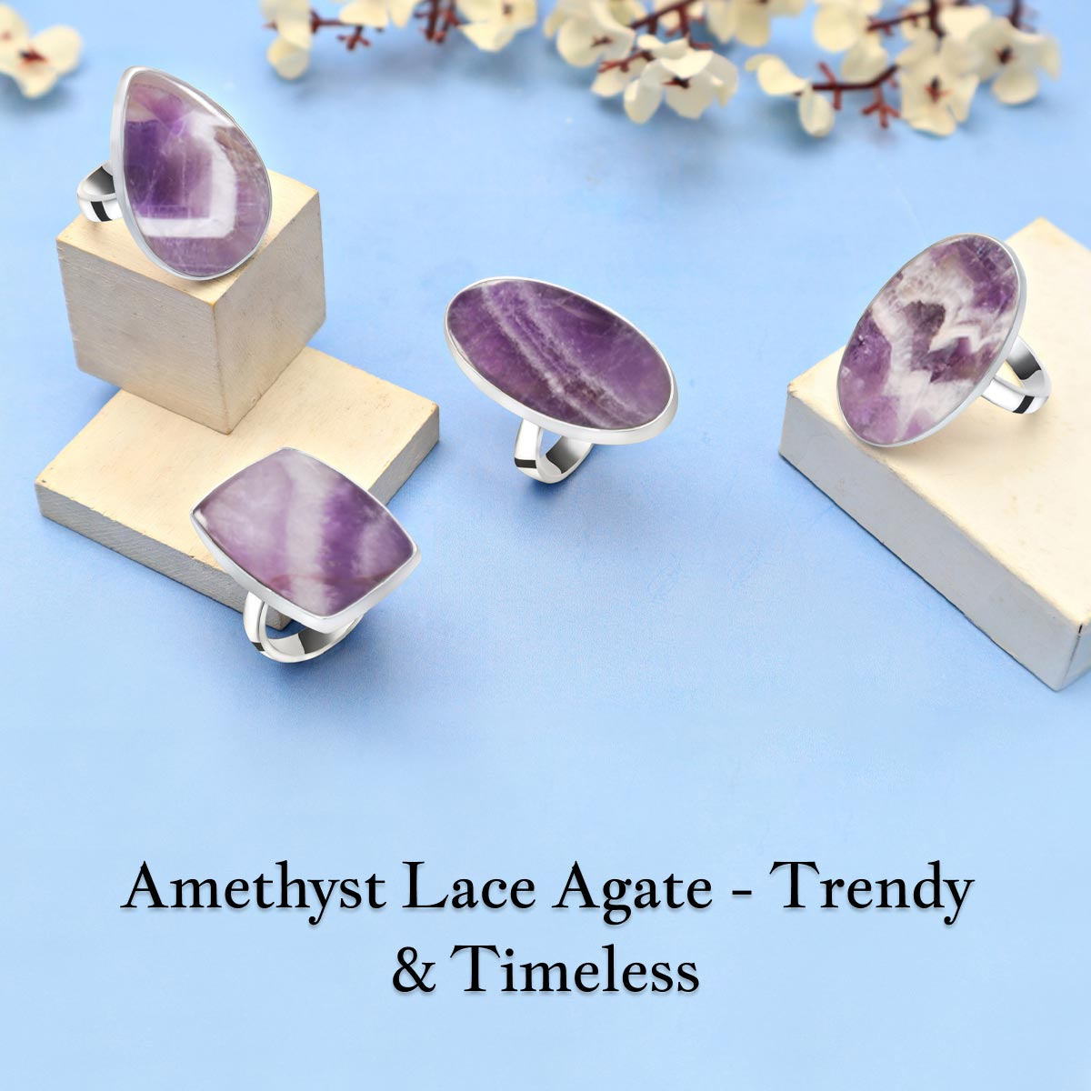 The Latest Amethyst Lace Agate Ring Trends for Fashion-Forward Jewelry Lovers Amethyst Lace Agate Ring