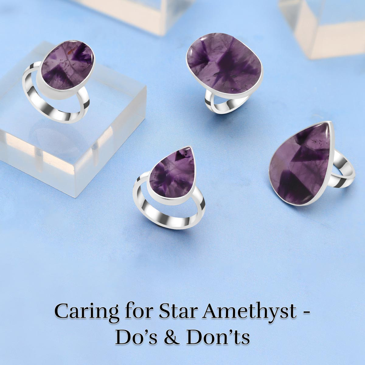Star Amethyst Rings