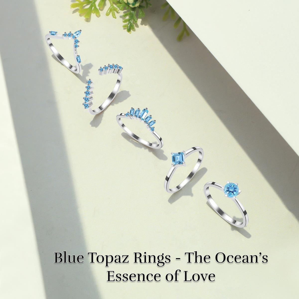 Blue Topaz Rings - For Love As Deep As The Oceans Blue Topaz Rings