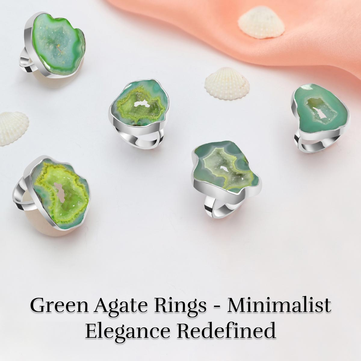 The Most Stylish Green Agate Rings for Modern Minimalist Looks Green Agate Rings