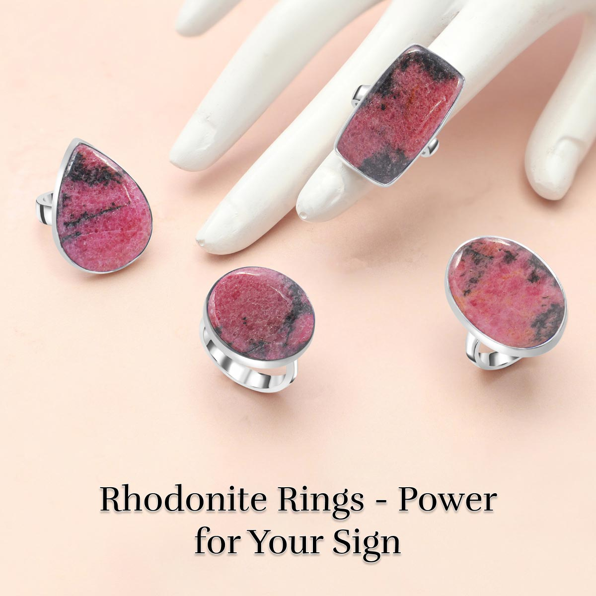 Power of Rhodonite Rings For Particular Zodiac Signs Rhodonite Rings