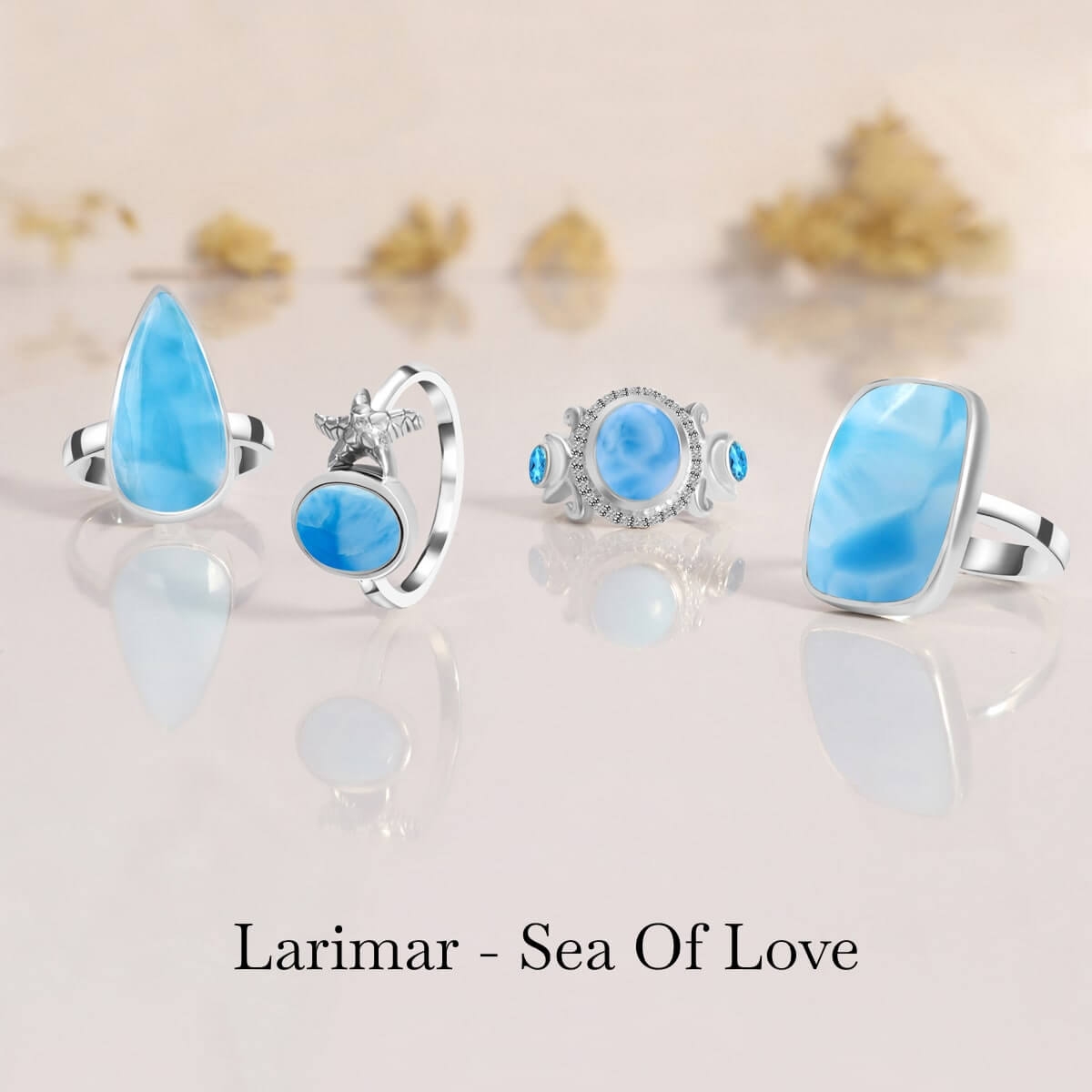 Larimar Engagement Rings