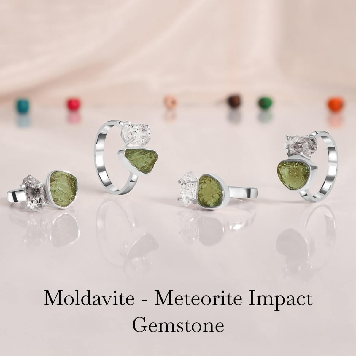 Moldavite Engagement Rings